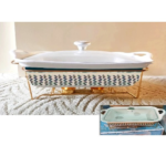 CERAMIC RECT. SOUP TUREEN-40*25*11.5CM