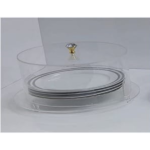 ACRYLIC PLATE HOLDER W/COVER