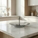 GLASS FRUIT TRAY W/STAND-26.5X15CM