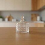 GLASS CANDY JAR W/LID-10X11.5