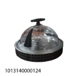 STEEL CANDY PLATE WITH ACRYLIC LID & STAND