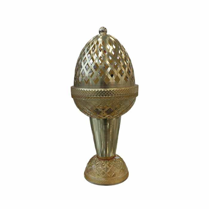 1017820000017.png INCENSE BURNER -GOLD - Image 1