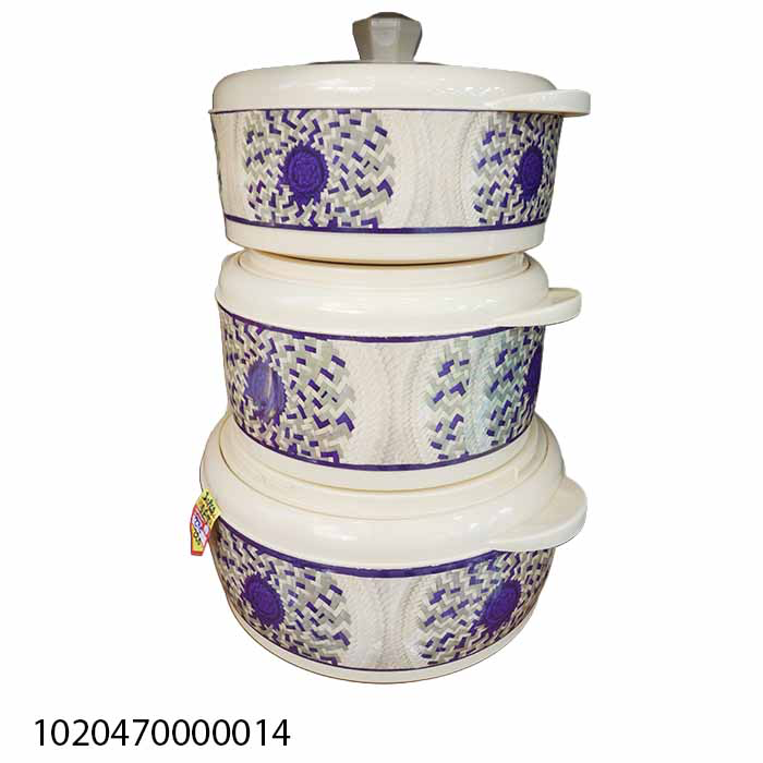 ⁦COLORED 3 PCS HOT POT SET⁩ - الصورة ⁦1⁩