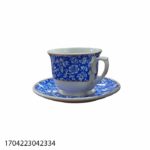 6+6PCS CERAMIC TEA CUP & SAUCER SET-200CC