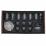 6+6PCS TEA CUP & SAUCER SET-90CC