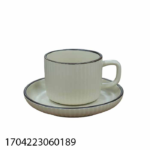 12 PCS CERAMIC COFFEE CUP & SAUCER SET-120ML*6