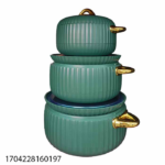 3PCS THERMAL CASSEROLE SET -1L/2L/3.5L