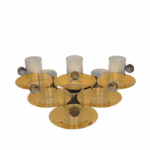 ACRYLIC OVAL 3 LAYER DINING TROLLEY-59X40X87