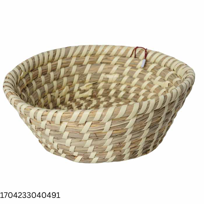 1704233040491.png SEAGRASS ROUND BASKET -15X6 - Image 1