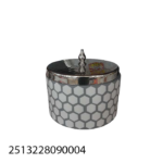 RESIN CANDY BOWL W/LID-15X15X15