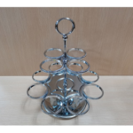 2-TIER CUP CARRIER LARGE SILVER