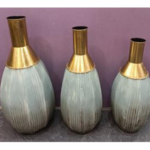 METAL FLOWER VASE-25.5X24X54.5CM-1X4