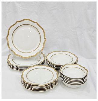 ⁦24 PCS CERAMIC DINNER SET⁩ - الصورة ⁦1⁩