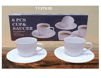 ⁦6PCS CUP & SAUCER SET-HG20373⁩ - الصورة ⁦1⁩