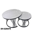 2 PCS ROUND COFFEE TABLE SET 2CTN-70+50CM