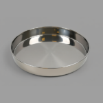 S/STEEL ROUND TRAY-38CM