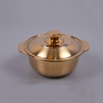 S/STEEL SERVING POT W/LID-22CM