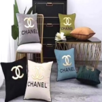 SQUARE PILLOW+COVER-46X46CM/600G-LIGHT GREEN-SH76944-1