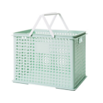 PLASTIC BASKET W/HANDLE-39.5X27.5X26.5CM