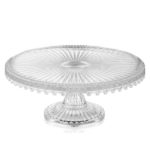 ROUND GLASS STAND TRAY -28CM