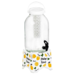 3LT DECORATED SQUARE BEVERAGE DISPENSER