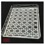 ACRYLIC SERVING TRAY-450X330X45MM