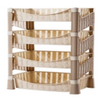 4 PART PLASTIC VEGETABLE RACK