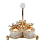 3 PCS SUGAR JAR W/HOLDER SET-24X22X27CM