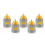 S/STEEL CANISTERS 5PCS SET-700ML/1.2L/1.5L/2L/2.5L-S+G