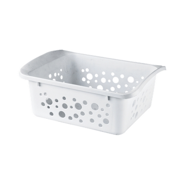 ⁦7.9L-ORGANISED MEDIUM BASKET WHITE⁩ - الصورة ⁦1⁩