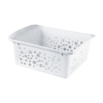 15.3L-ORGANISED LARGE BASKET WHITE