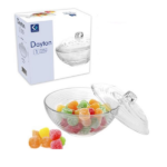 DAYTON BOWL W/GLASS LID SET-800ML