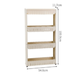 SLIM STORAGE RACK-54.5X12X102CM