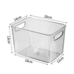 PVC PANTRY STORAGE BOX-20X14X12.8CM