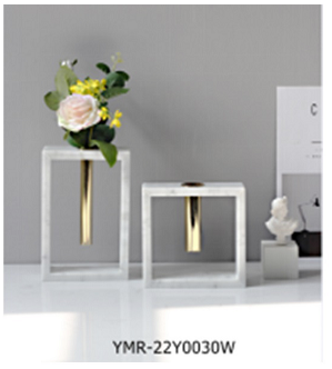 Screenshot 2026-04-07 095912 MARBLE CANDLE HOLDER -GOLD-15X5X15CM - الصورة 1