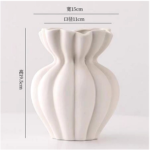 CERAMIC FLOWER VASE-15X15X19.5