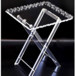 4 PCS ACRYLIC FOLDING TABLE SET-430X430X450MM