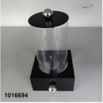 GLASS JAR & COVER W/METAL HOLDER