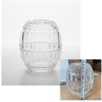 GLASS TISSUE HOLDER-13X14CM