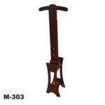 WOODEN ABAYA STAND W/BURNER-BROWN