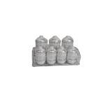 7PCS SPICE JAR SET W/METAL STAND