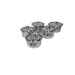 5PCS ALUMINIUM POT W/LID-18-22CM