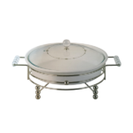 ROUND CASSEROLE W/WARMER RACK-12