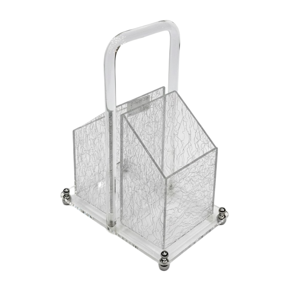 1001010000002.png 2 PART ACRYLIC CUTLERY HOLDER - الصورة 1