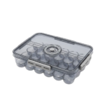 24 SPACE ACRYLIC EGG SERVING TRAY WITH COVER