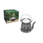 GLASS TEA POT WITH STRAINER-1200ML