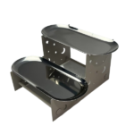 S/STEEL  2-TIER CAKE TRAY-24X26X14