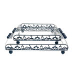 ACRYLIC TRAY WHANDLE-28.5X19X4.5CM