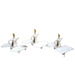 FOLDING IRON FRUIT PLATE W/KETTLE-39*30*24CM