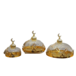 IRON ROUND CAKE TRAY W/ACRYLIC COVER